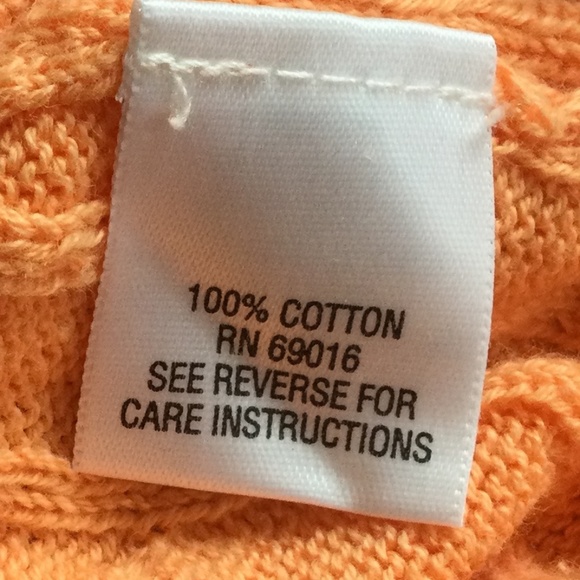 Studio Works Cable Knit Peach Sweater - Picture 11 of 17